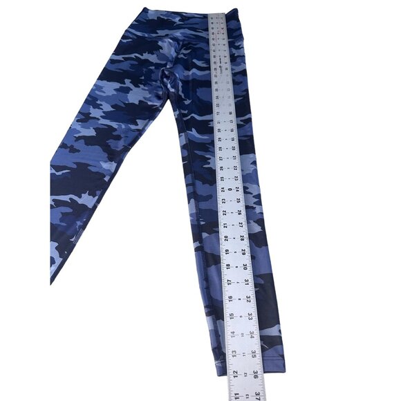 Beyond Yoga Camo Leggings Womens Medium Blue High Rise Skinny Workout Gym yoga - Picture 7 of 16
